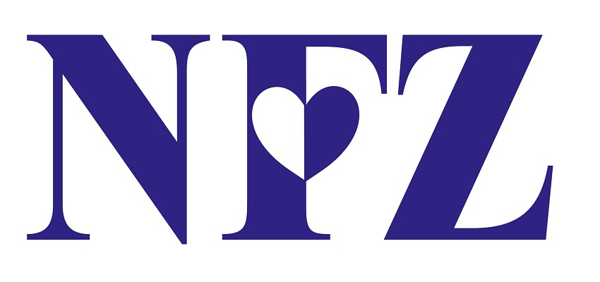 logo NFZ granatowe